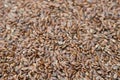 Superfood raw brown linseed heap macro