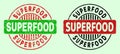 SUPERFOOD Rounded Bicolour Watermarks - Unclean Texture