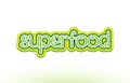 superfood word text logo icon typography design