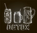 Superfoods and health or detox diet food