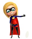 Supergirl with Funny pose