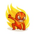 Superhero Baby Boy Fire Sticker