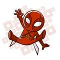 Superhero Baby Boy Fire Sticker