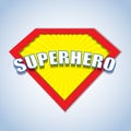 Superhero badge logo.