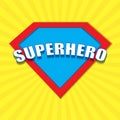 Superhero badge logo.