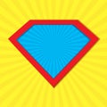 Superhero badge logo.