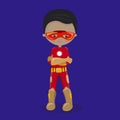 Superhero Boy Mulatto Dark Iron Man 06