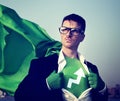 Superhero Businessman Development Concepts Royalty Free Stock Photo