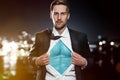 Superhero Businessman Royalty Free Stock Photo