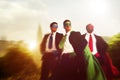 Superhero Businessmen Cityscape Team Concept Royalty Free Stock Photo