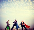 Superhero Businessmen Power Confidence Concept