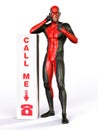 Superhero call me sign