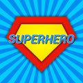 Superhero comic bright template Royalty Free Stock Photo