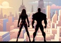 Superhero Couple Watch Day 2 Royalty Free Stock Photo