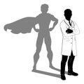 Superhero Doctor Silhouette Super Hero Shadow