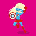 Superhero Girl Blond Capitan 03