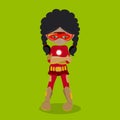 Superhero Girl Mulatto Dark IronMan 09