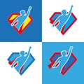 Superhero icon set