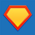 Superhero icon. Super hero logo template. Blank super hero badge. Vector illustration.