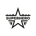 Superhero icon or symbol design