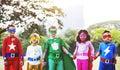 Superhero Kids Aspiration Imagination Playful Fun Concept Royalty Free Stock Photo