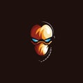 Superhero mask esport logo gaming