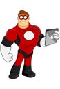 Superhero In Red Character