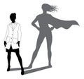 Superhero Scientist Super Hero Shadow Silhouette