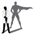 Superhero Scientist Super Hero Shadow Silhouette