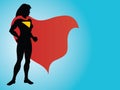 Superhero Silhouette Royalty Free Stock Photo