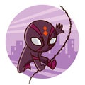 Superhero Spider Sticker Royalty Free Stock Photo