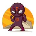 Superhero Spider Sticker