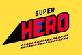 Superhero style comics font