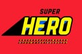 Superhero style comics font