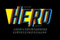 Superhero style comics font