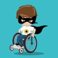 SUPERHERO IN A WHEELCHAIR BLACK BATMAN 05