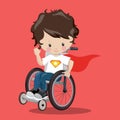 SUPERHERO IN A WHEELCHAIR BLACK SUPERMAN 01