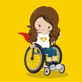 superhero wheelchair brunette 01