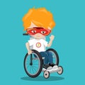 SUPERHERO IN A WHEELCHAIR ORANGE IRONMAN 11