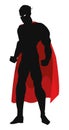 superheroe posing silhouette