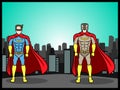 Superheroes in the city