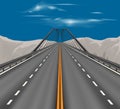 Superhighway scene nature background Royalty Free Stock Photo