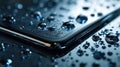 Superhydrophobic Coating Repels Water on a Sleek Surface Royalty Free Stock Photo