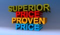 Superior price proven price on blue