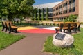 Monument in Honor of the Anishinaabe Ojibwe Tribe on the Campus of the University of WisconsinÃ¢â¬âSuperior