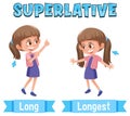 Superlative Adjectives for word long