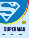 Superman ID card