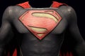 Superman Man of Steel costume Royalty Free Stock Photo