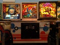 Superman pinball machine cabinet front Royalty Free Stock Photo