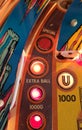 Superman pinball machine playfield detail of saucer lane